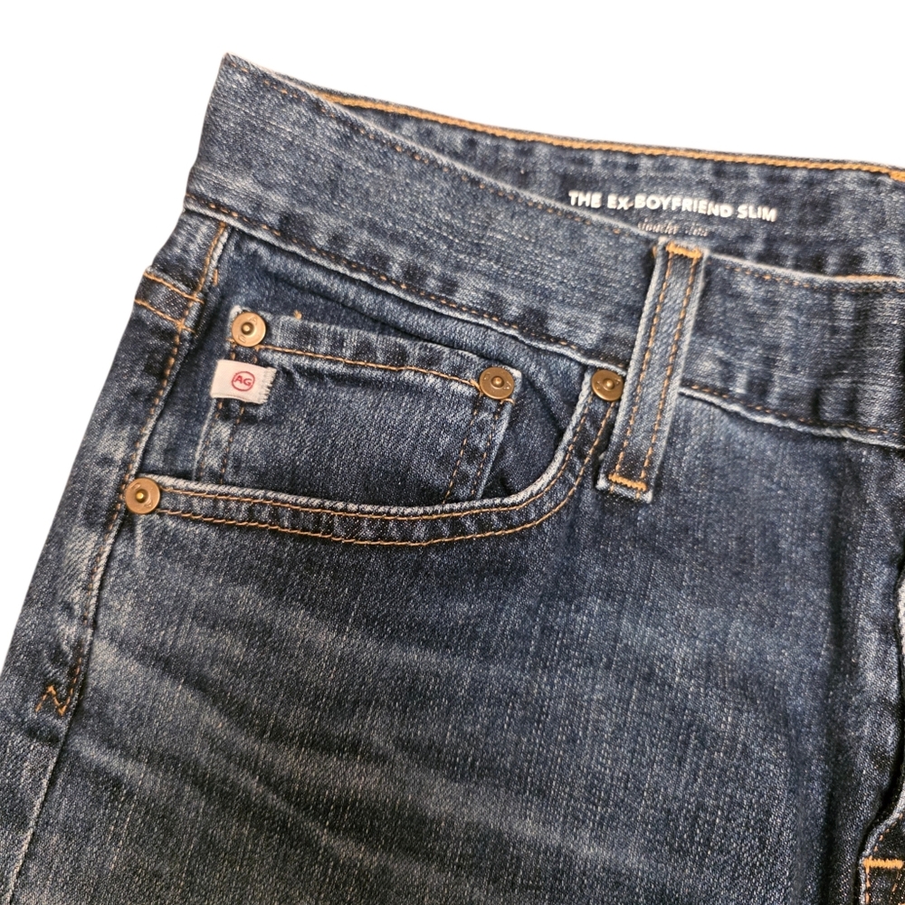AG Goldschmied Ex-boyfriend Slim Crop Jeans Size 28 R - Picture 9 of 15